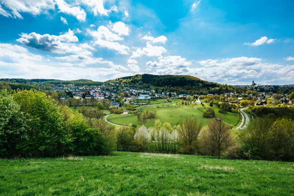 Landschaft im Erzgebirge - Motorradreisen