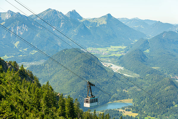 Seilbahn auf dem Tegelberg