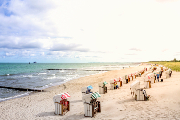 Blick über den Strand Graal-Müritz