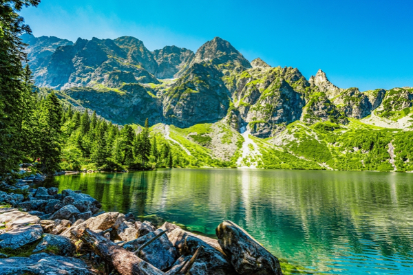 Bergsee im Tatra-Nationalpark in Polen